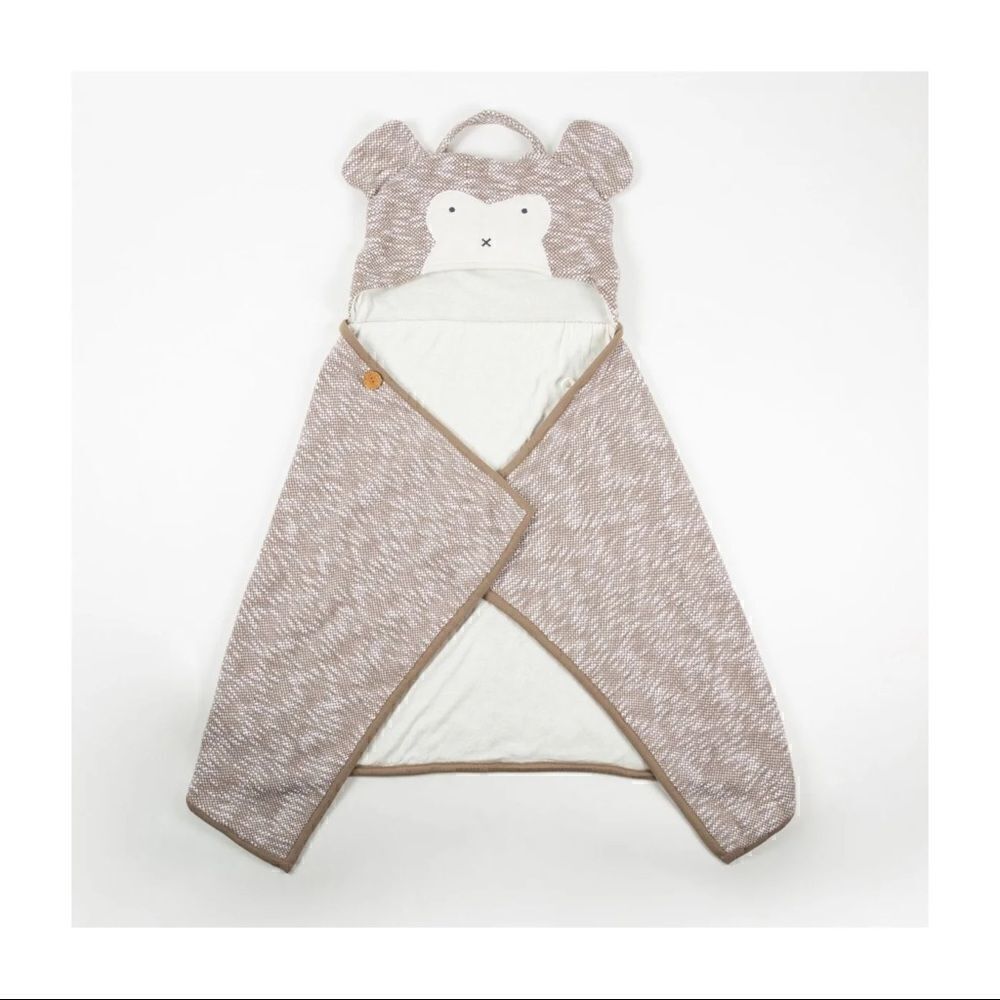ZESTT ORGANICS |Organic Cotton Kids Travel Blanket MONKEY